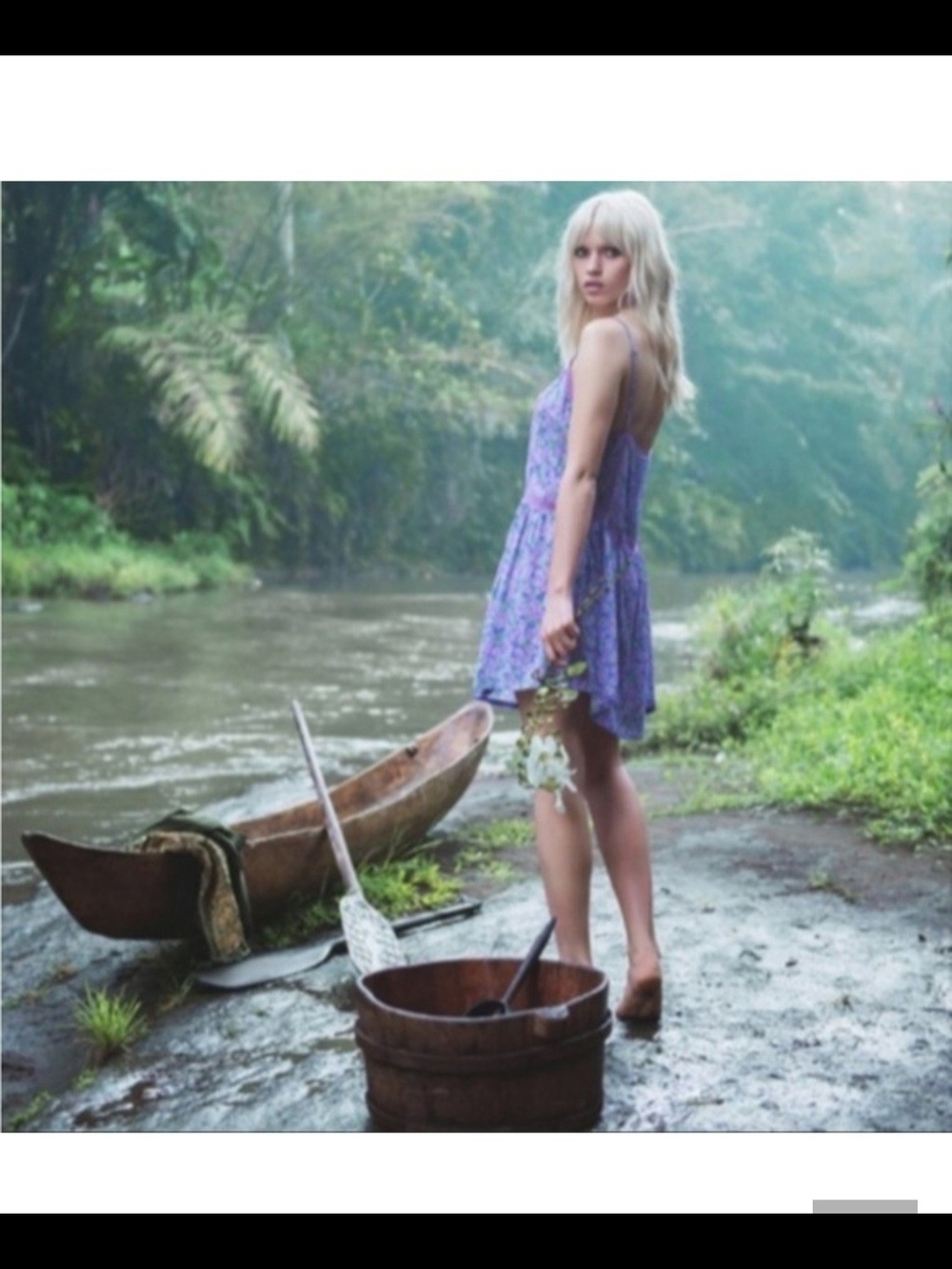 Spell SaMPLE Wildflower Mini Dress Purple Floral Vintage